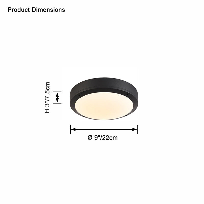 WOMO Round Outdoor Ceiling Light-WM9203