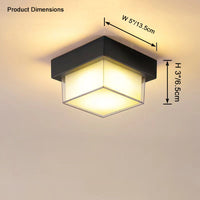 WOMO Square Outdoor Ceiling Light-WM9204