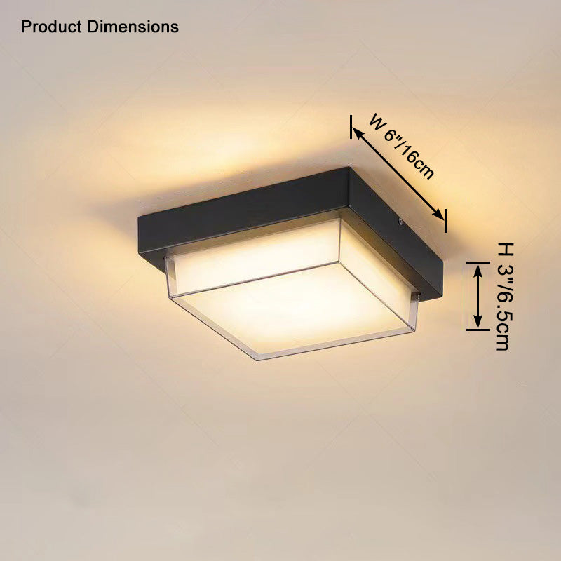 WOMO Square Outdoor Ceiling Light-WM9204