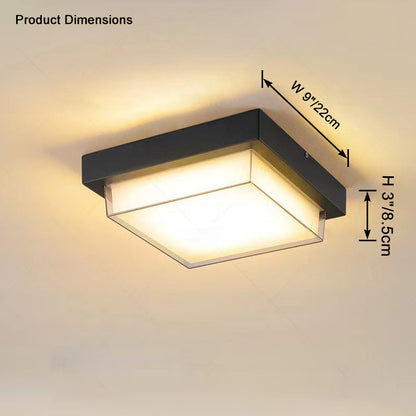 WOMO Square Outdoor Ceiling Light-WM9204