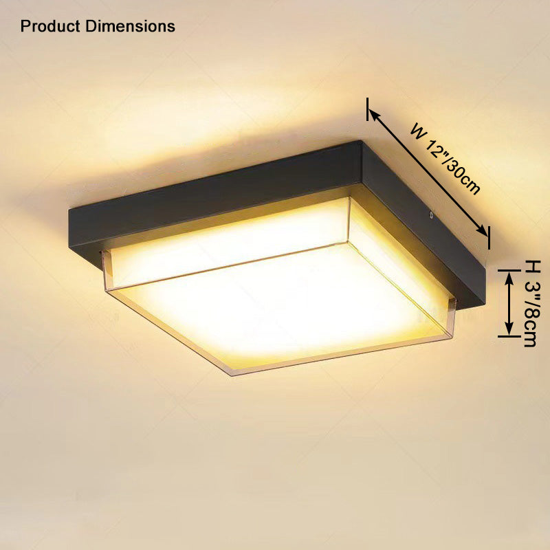 WOMO Square Outdoor Ceiling Light-WM9204