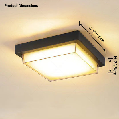 WOMO Square Outdoor Ceiling Light-WM9204