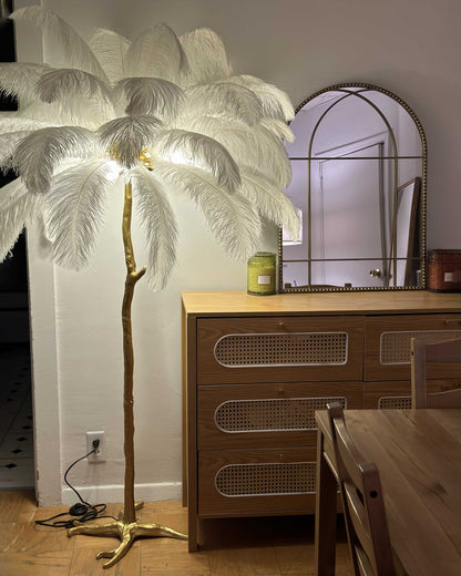 WOMO Feather Palm Tree Floor Lamp-WM7000