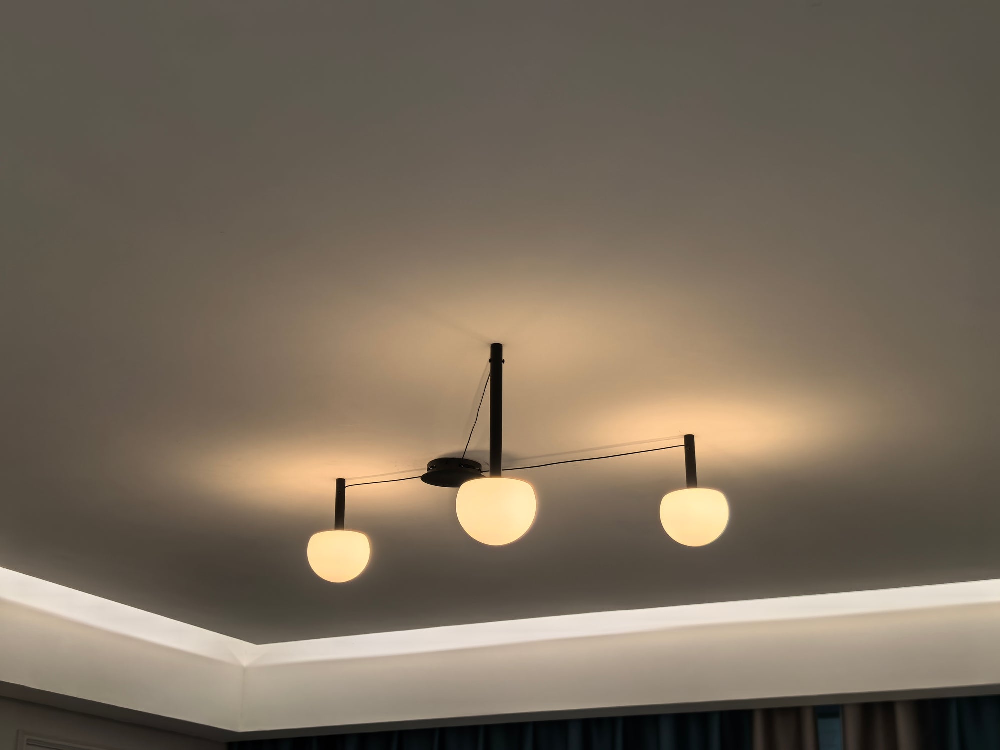 WOMO Custom Frosted Glass Globe Ceiling Light-WM1029