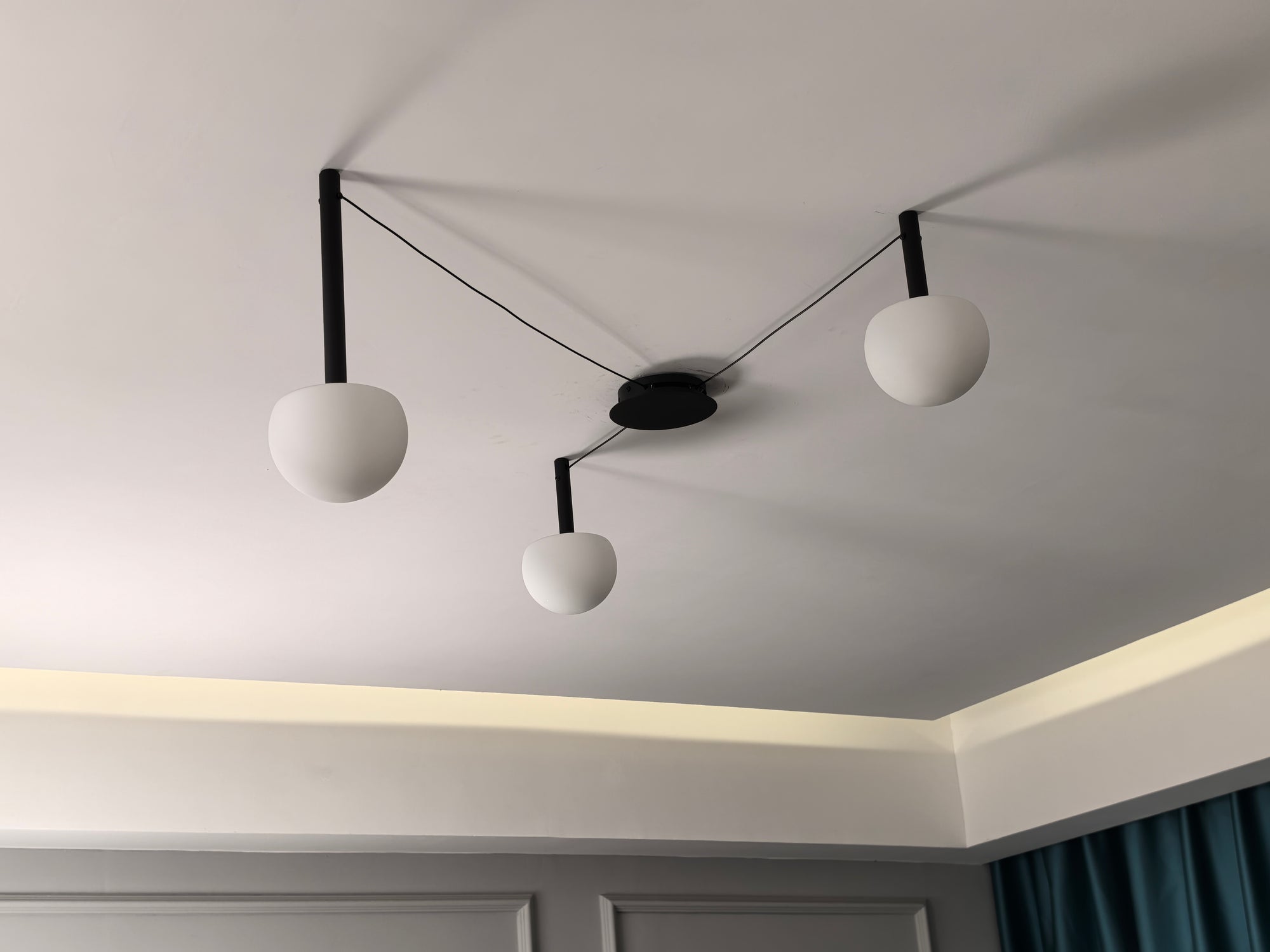 WOMO Custom Frosted Glass Globe Ceiling Light-WM1029