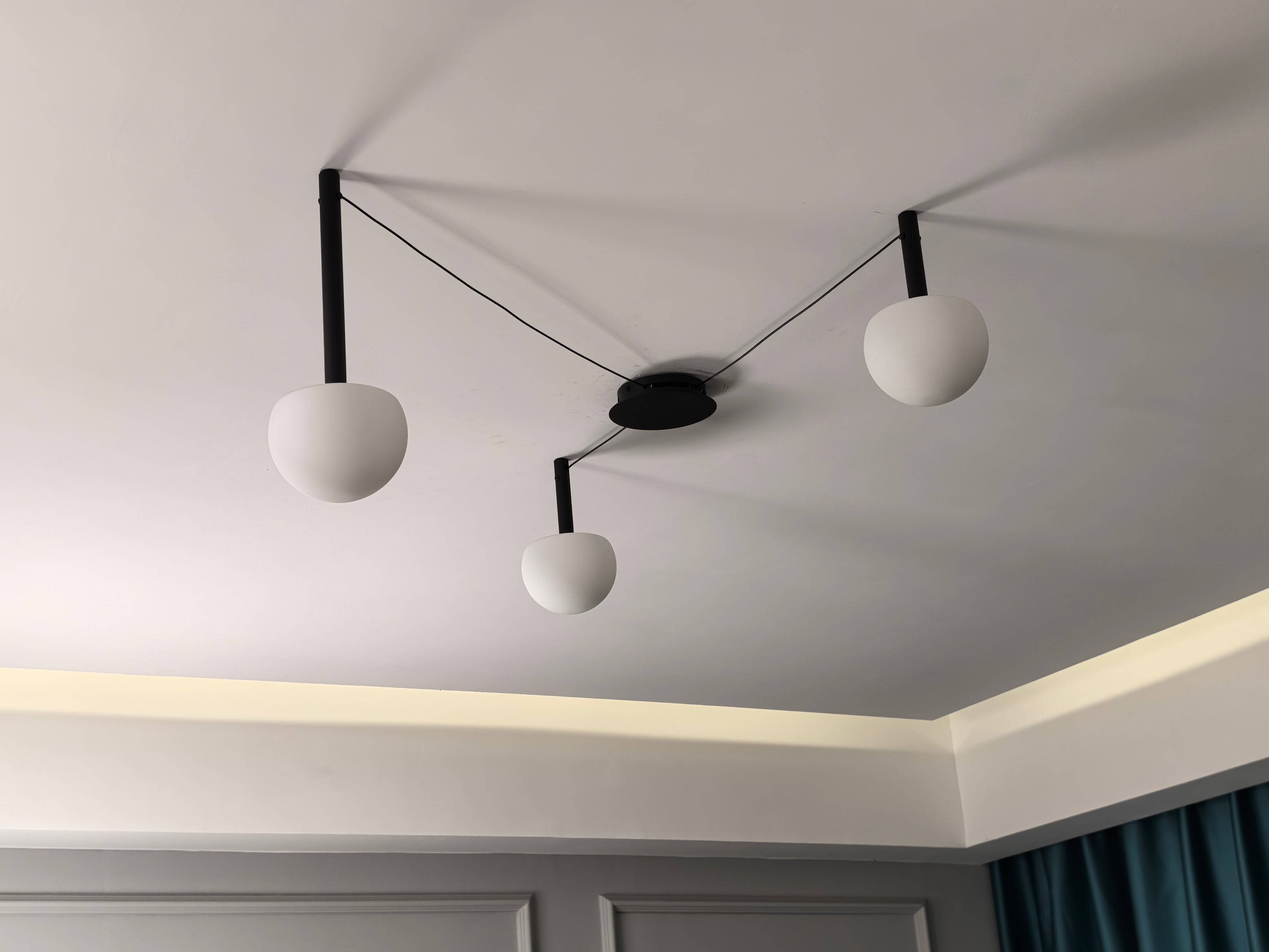 WOMO Custom Frosted Glass Globe Ceiling Light-WM1029