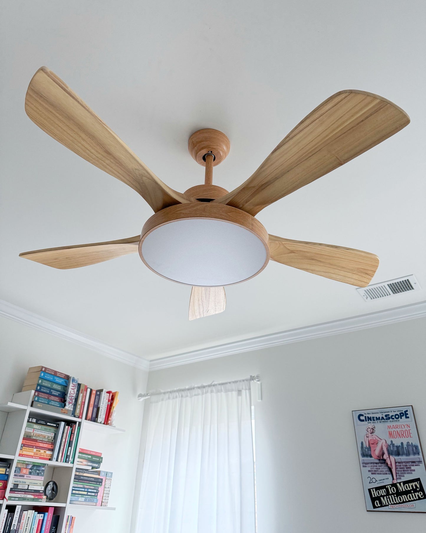 WOMO Scandi Reversible Ceiling Fan with Light-WM5002