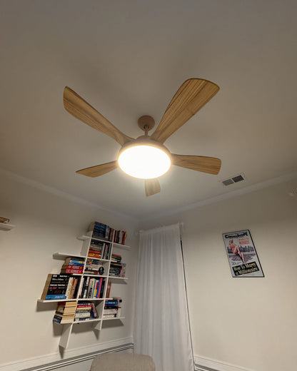 WOMO Scandi Reversible Ceiling Fan with Light-WM5002