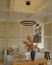 WOMO Circular Wood Led Chandelier-WM2492