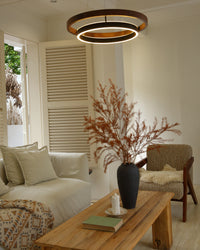 WOMO Circular Wood Led Chandelier-WM2492
