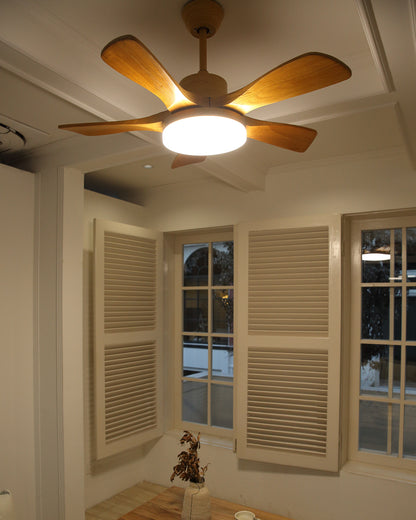 WOMO Scandi Reversible Ceiling Fan with Light-WM5002