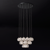 WOMO Crystal Cluster Chandelier – Boule