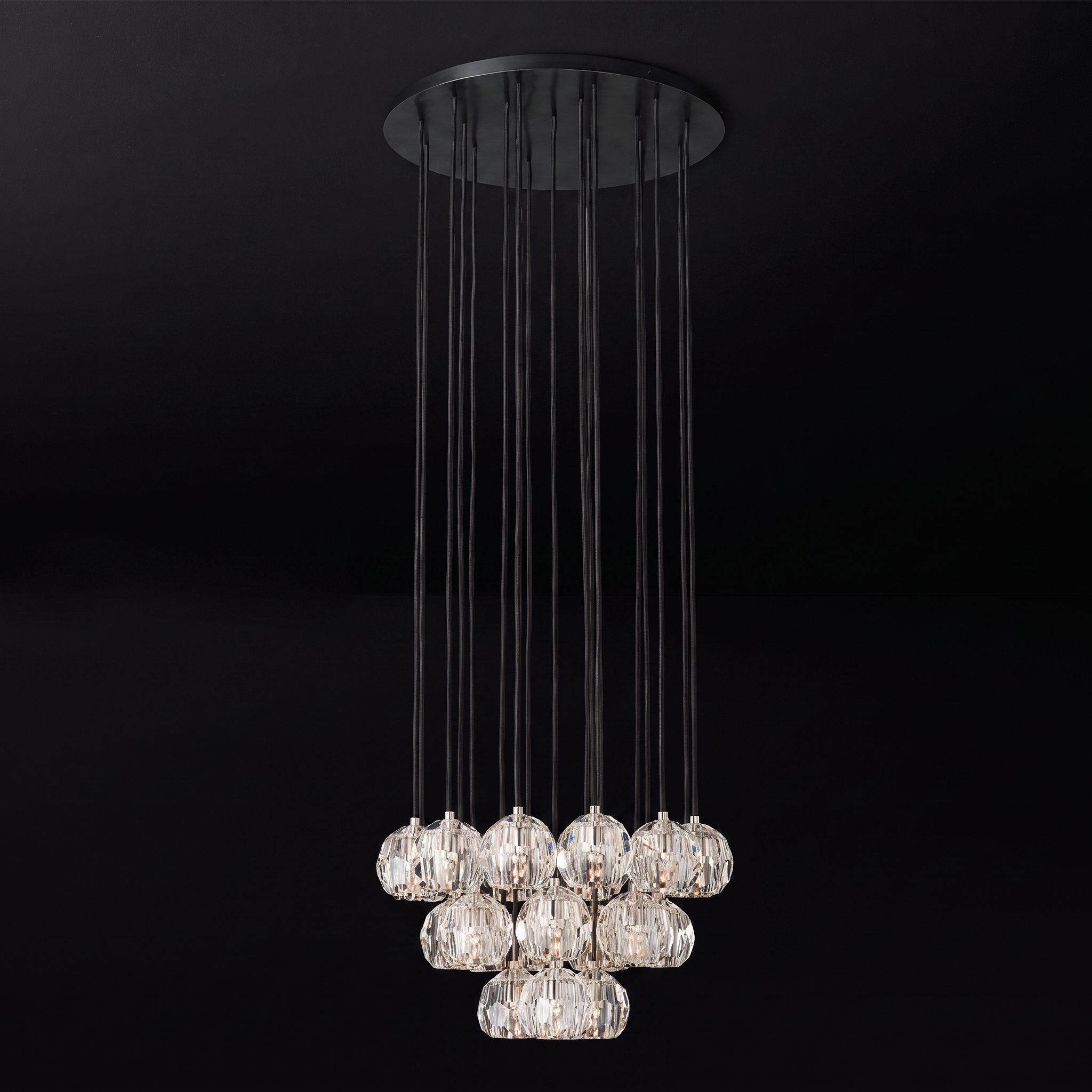 WOMO Crystal Cluster Chandelier – Boule