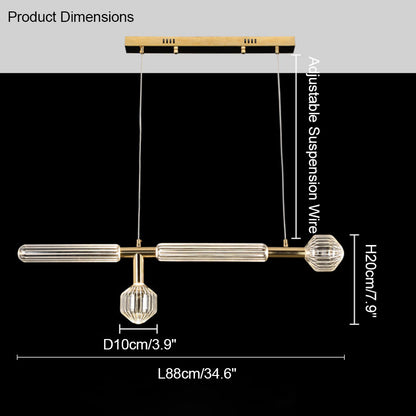 WOMO Cypher Vertical/Horizontal Glass Pendant light-WM2153