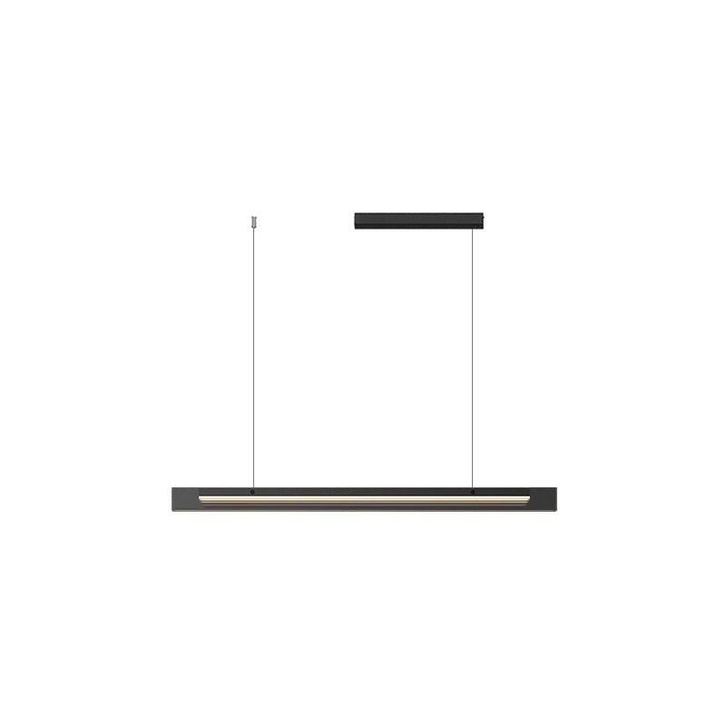 WOMO Black Glass Linear Pendant-WM2309