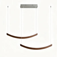 WOMO Scandi Curved Wooden Pendant Light-WM3245