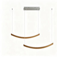 WOMO Scandi Curved Wooden Pendant Light-WM3245