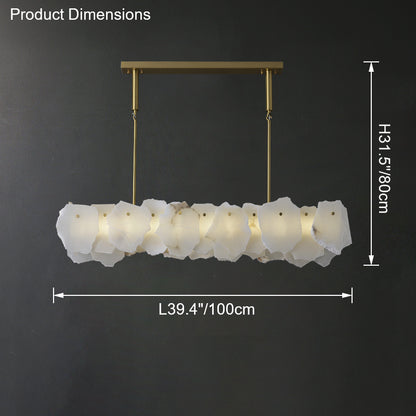 WOMO Linear Alabaster Chandelier-WM2392b