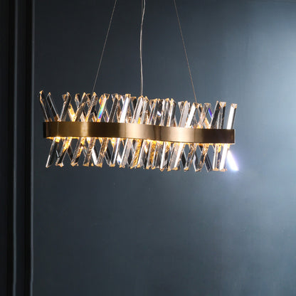 WOMO Crystal Prism Linear Chandelier-WM2360