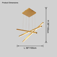 WOMO Multi Sticks Linear Chandelier-WM2634