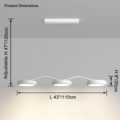 WOMO Contemporary Linear Pendant Light-WM2633