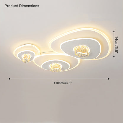 WOMO Low Profile Crystal Ceiling Light-WM1092