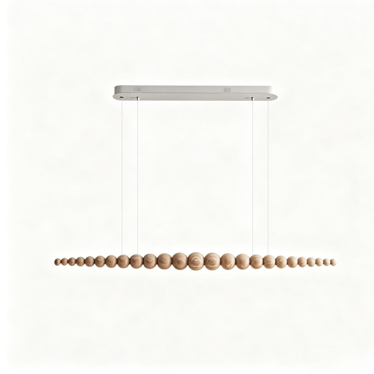 WOMO Wooden Bead Linear Pendant Light-WM3258