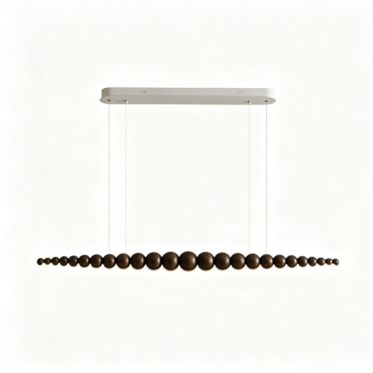 WOMO Wooden Bead Linear Pendant Light-WM3258