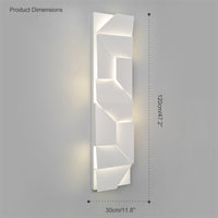 WOMO Rectangular Sculptural Art Wall Sconce-WM6020