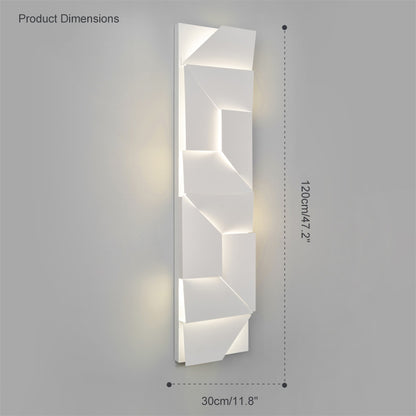 WOMO Rectangular Sculptural Art Wall Sconce-WM6020