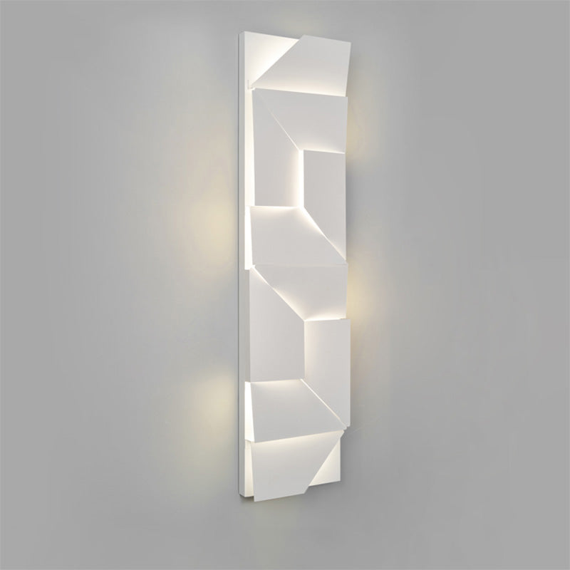 WOMO Rectangular Sculptural Art Wall Sconce-WM6020