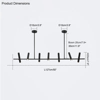 WOMO Adjustable Linear Pendant Chandelier-WM2064