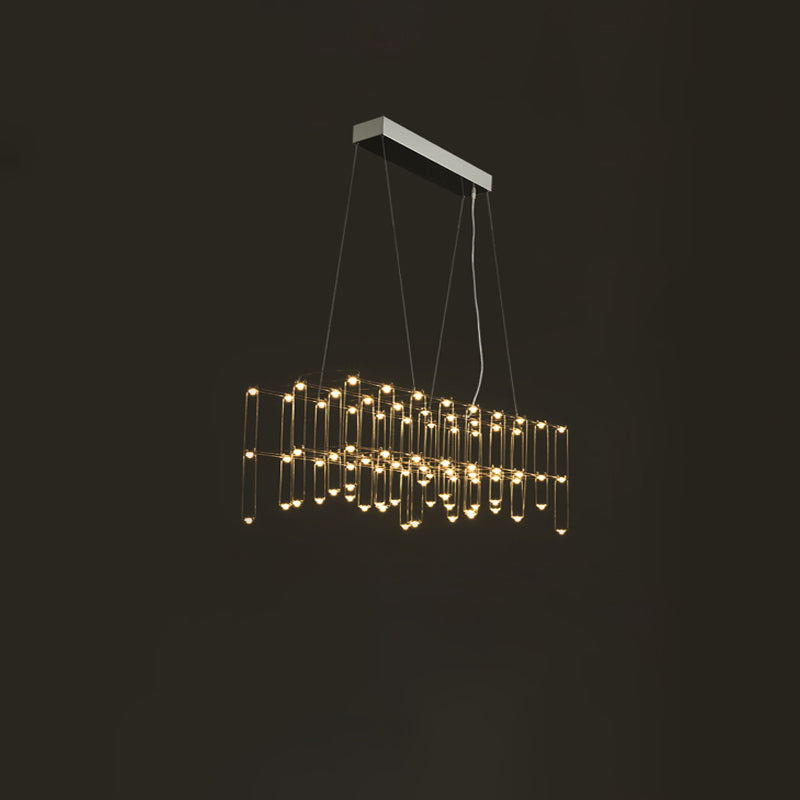 WOMO Rectangular Sculptural Chandelier-WM2200