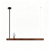 WOMOMushroom Wooden Linear Pendant Light-WM3247
