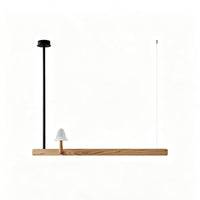 WOMOMushroom Wooden Linear Pendant Light-WM3247