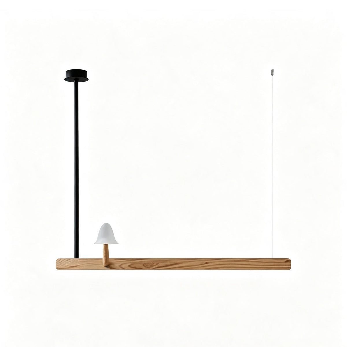 WOMOMushroom Wooden Linear Pendant Light-WM3247