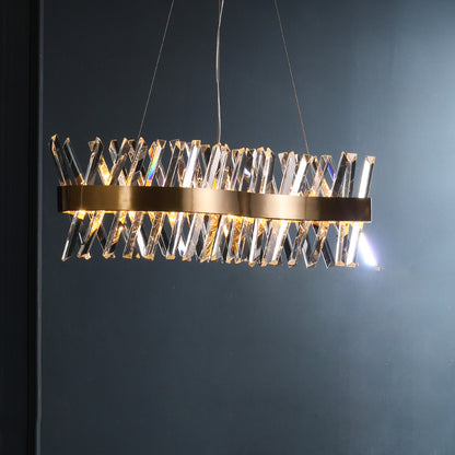 WOMO Crystal Prism Linear Chandelier-WM2360