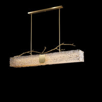 WOMO Rectangular Glass Chandelier-WM2364