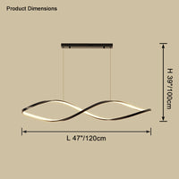 WOMO Spiral Linear Pendant Light-WM2642