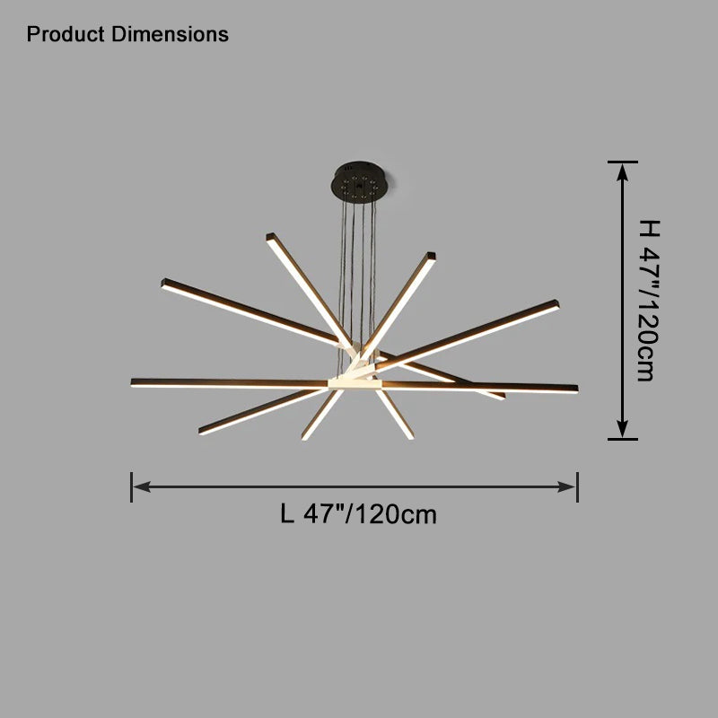 WOMO Multi Light Stick Chandelier-WM2637