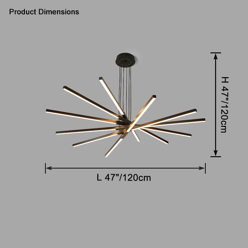 WOMO Multi Light Stick Chandelier-WM2637