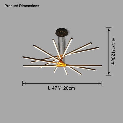 WOMO Multi Light Stick Chandelier-WM2637