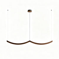 WOMO Scandi Curved Wooden Pendant Light-WM3245