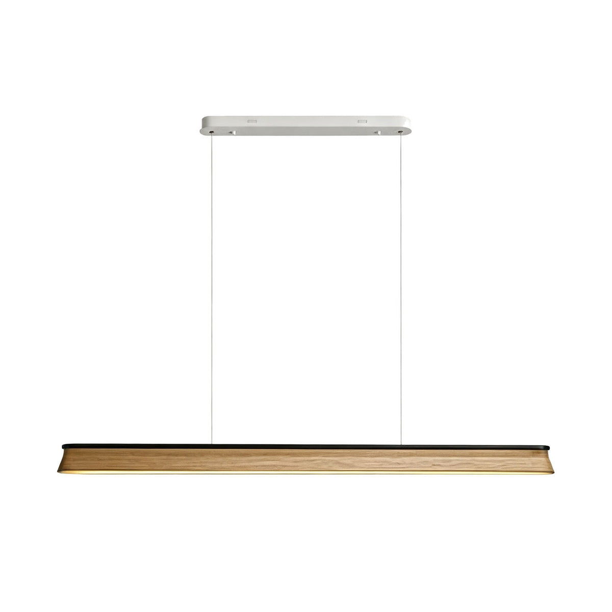 WOMO Minimalist Wooden LED Linear Pendant Light-WM3248