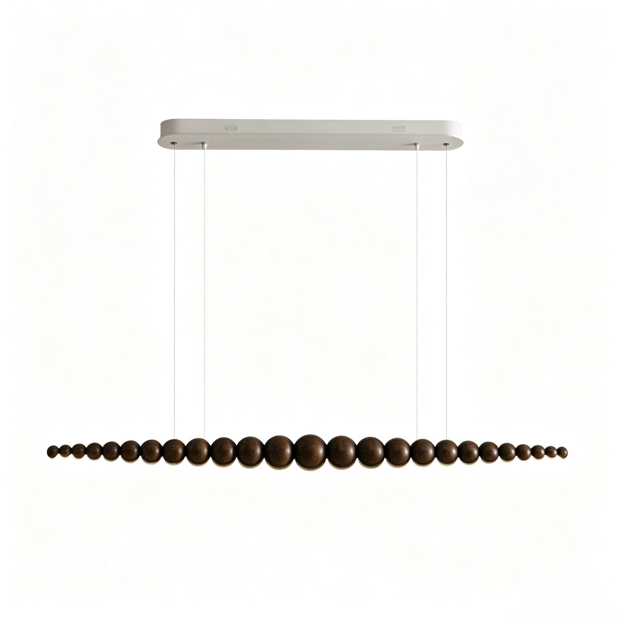 WOMO Wooden Bead Linear Pendant Light-WM3258