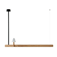 WOMOMushroom Wooden Linear Pendant Light-WM3247