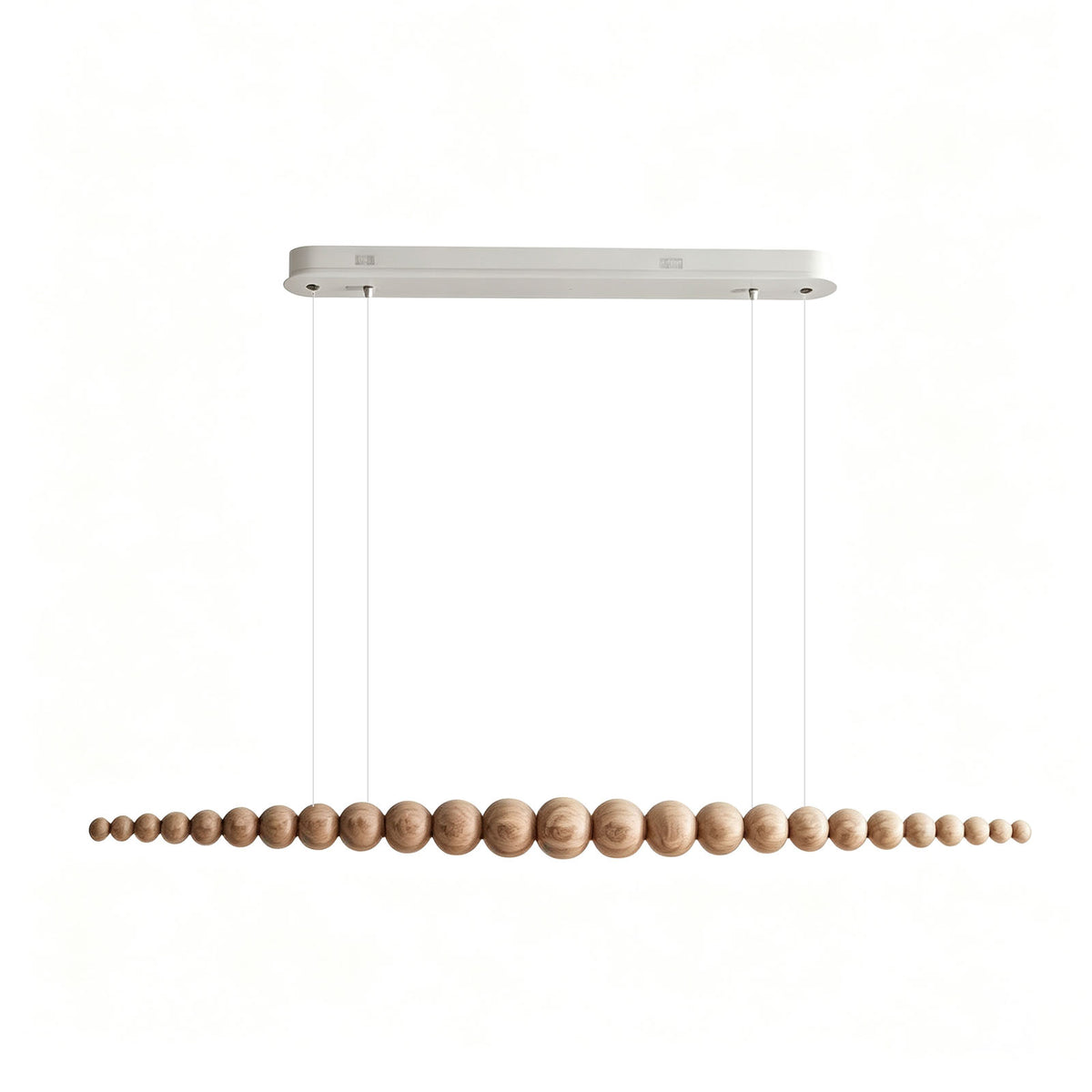 WOMO Wooden Bead Linear Pendant Light-WM3258