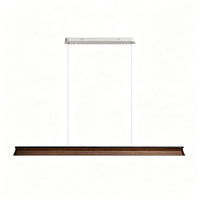 WOMO Minimalist Wooden LED Linear Pendant Light-WM3248