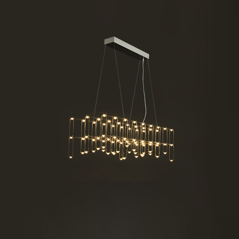 WOMO Rectangular Sculptural Chandelier-WM2200