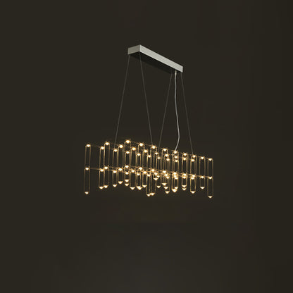 WOMO Rectangular Sculptural Chandelier-WM2200